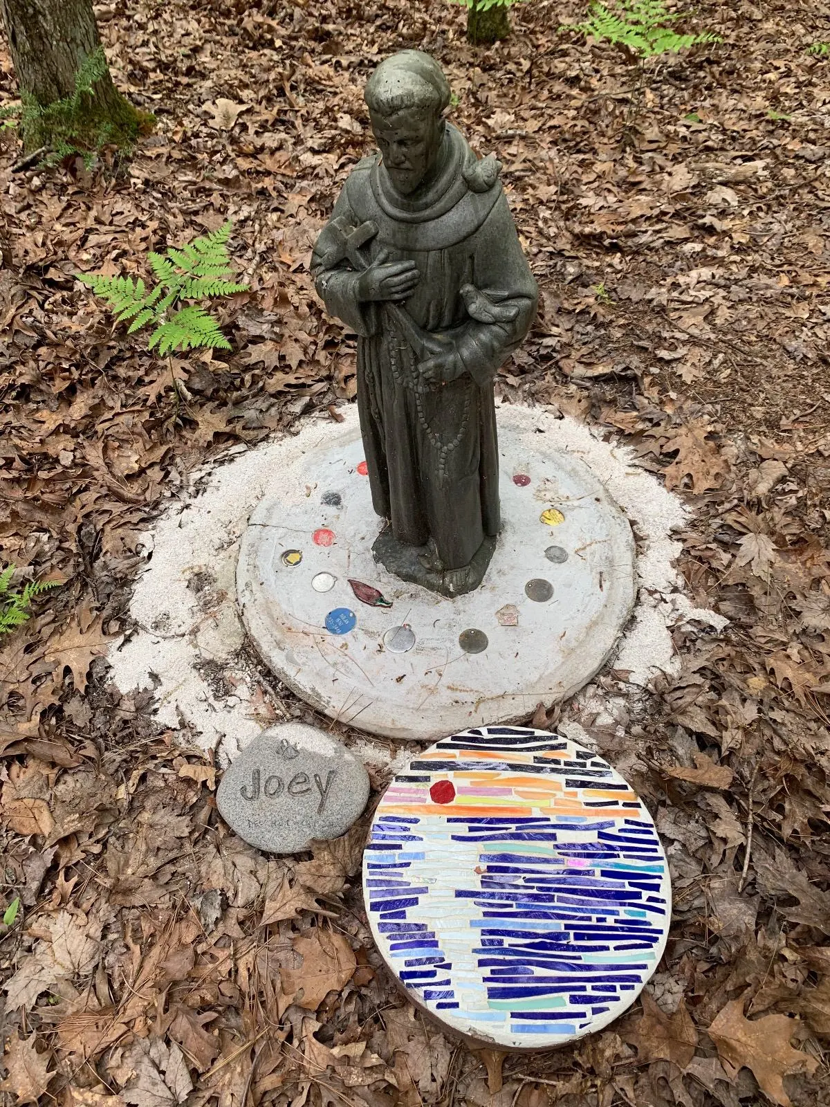 Pam asked for her ashes to be spread with the ashes of a dozen dogs that she loved.